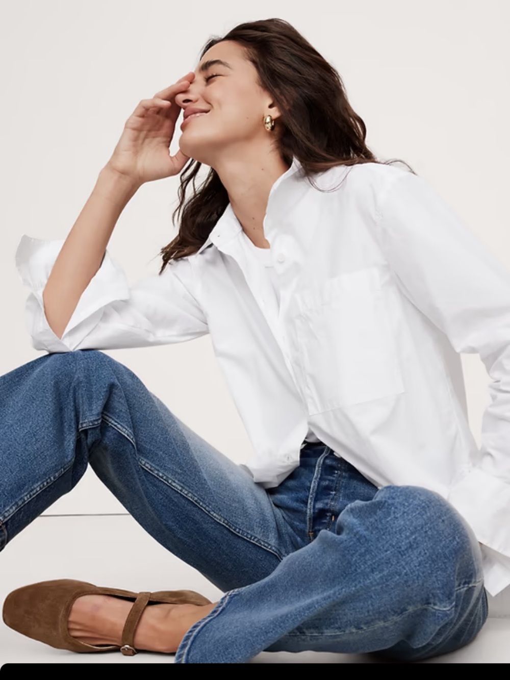 Ban. Rep. PINK - THE OVERSIZED SHIRT IN COTTON POPLIN